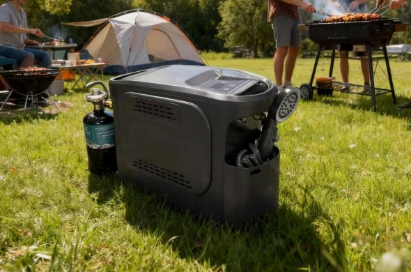 Camping water heater